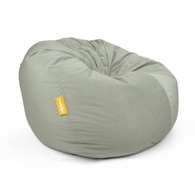 Jumbble Nest Soft Suede Bean Bag with Filling | Cozy Bean Bag Best for Lounging Indoor | Kids & Adult | Soft Velvet Fabric | Filled with Polystyrene Beads (X-Large, Grey)