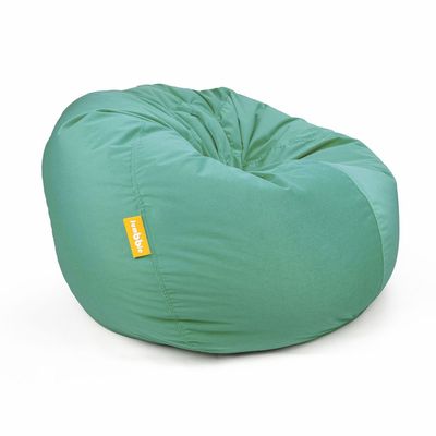 Jumbble Nest Soft Suede Bean Bag with Filling | Cozy Bean Bag Best for Lounging Indoor | Kids & Adult | Soft Velvet Fabric | Filled with Polystyrene Beads (X-Large, Mint Green)