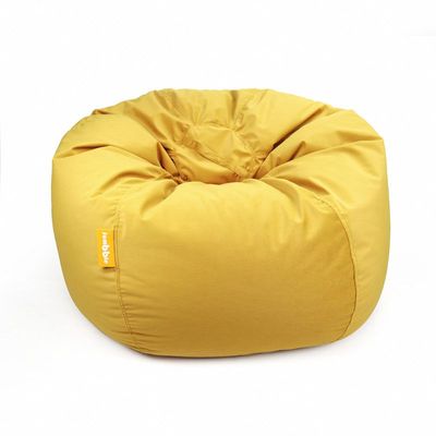 [Washable] Jumbble Nest Soft Suede Bean Bag with Removable Layer | Cozy Bean Bag Ideal for Indoor Lounging | Kids & Adult | Soft Velvet Fabric | Filled with Polystyrene Beads (KIDS, Beige)