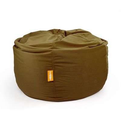 [Washable] Jumbble Nest Soft Suede Bean Bag with Removable Layer | Cozy Bean Bag Ideal for Indoor Lounging | Kids & Adult | Soft Velvet Fabric | Filled with Polystyrene Beads (KIDS, Brown)