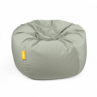 [Washable] Jumbble Nest Soft Suede Bean Bag with Removable Layer | Cozy Bean Bag Ideal for Indoor Lounging | Kids & Adult | Soft Velvet Fabric | Filled with Polystyrene Beads (KIDS, Grey)