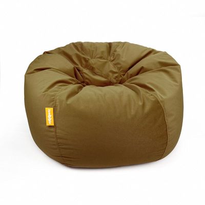 [Washable] Jumbble Nest Soft Suede Bean Bag with Removable Layer | Cozy Bean Bag Ideal for Indoor Lounging | Kids & Adult | Soft Velvet Fabric | Filled with Polystyrene Beads (Large, Brown)