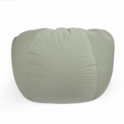 [Washable] Jumbble Nest Soft Suede Bean Bag with Removable Layer | Cozy Bean Bag Ideal for Indoor Lounging | Kids & Adult | Soft Velvet Fabric | Filled with Polystyrene Beads (Large, Grey)
