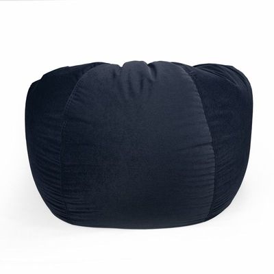 [Washable] Jumbble Nest Soft Suede Bean Bag with Removable Layer | Cozy Bean Bag Ideal for Indoor Lounging | Kids & Adult | Soft Velvet Fabric | Filled with Polystyrene Beads (X-Large, Dark Blue)