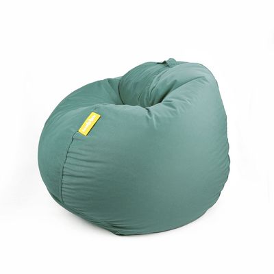 Jumbble Classic Round Soft Suede Bean Bag with Filling | Cozy Bean Bag Perfect for Lounging | Adults & Kids | Soft Velvet Fabric | Filled with Polystyrene Beads (Mint Green, Kids-XS)