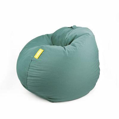 Jumbble Classic Round Soft Suede Bean Bag with Filling | Cozy Bean Bag Perfect for Lounging | Adults & Kids | Soft Velvet Fabric | Filled with Polystyrene Beads (Mint Green, XXL)