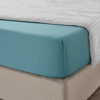 BYFT Orchard Exclusive (Sea Green) Single Size Flat Sheet (160 x 280 Cm -Set of 1 Pc) Cotton percale Weave, Soft and Luxurious, High Quality Bed linen -180 TC