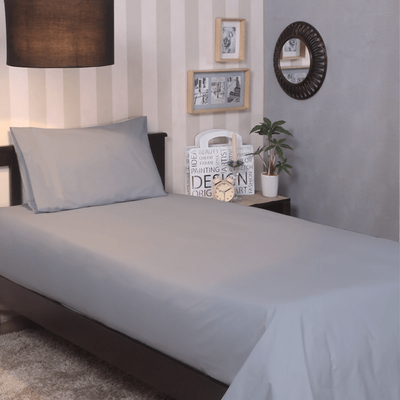 BYFT Orchard Exclusive (Grey) Single Size Flat Sheet (160 x 280 Cm -Set of 1 Pc) Cotton percale Weave, Soft and Luxurious, High Quality Bed linen -180 TC