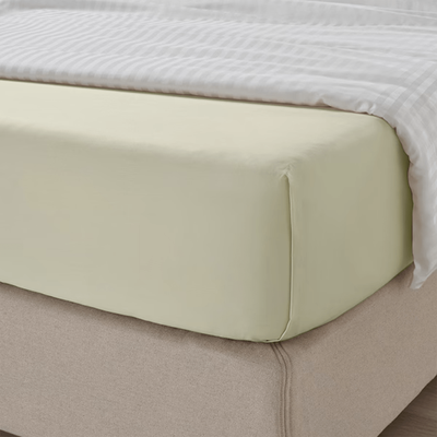 BYFT Orchard Exclusive (Cream) Single Size Flat Sheet (160 x 280 Cm -Set of 1 Pc) Cotton percale Weave, Soft and Luxurious, High Quality Bed linen -180 TC