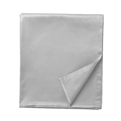 BYFT Orchard Exclusive (Grey) Queen Size Flat Sheet (Set of 1 Pc) Cotton percale Weave, Soft and Luxurious, High Quality Bed linen -180 TC