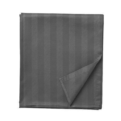 BYFT Tulip (Charcoal) Single Size Flat Sheet with 1 cm Satin Stripe (160 x 280 Cm-Set of 1 Pc) 100% Cotton, Soft and Luxurious Hotel Quality Bed linen-300 TC