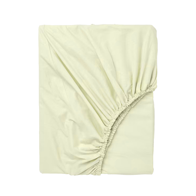 BYFT Orchard Exclusive (Cream) Queen Size Fitted Sheet (Set of 1 Pc) Cotton percale Weave, Soft and Luxurious, High Quality Bed linen -180 TC