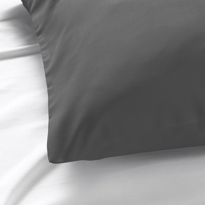 غطاء وسادة بستان حصريًا (رمادي) (مجموعة من قطعة واحدة) نسيج قطني، ناعم وفاخر، أغطية سرير عالية الجودة -180 TC