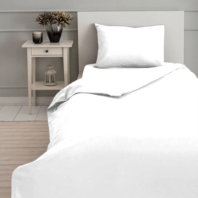 BYFT Orchard Exclusive (White) Single Size Duvet Cover (165 x 245 + 30 Cm -Set of 1 Pc) Cotton percale Weave, Soft and Luxurious, High Quality Bed linen -180 TC