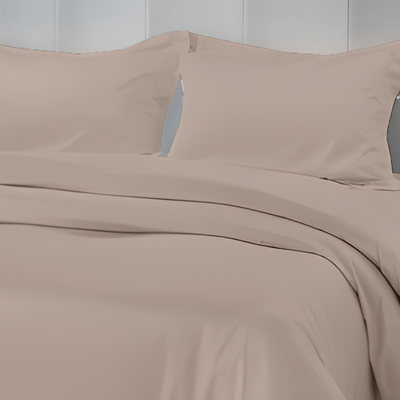 غطاء لحاف مقاس فردي بستان حصريًا (بيج) (165 × 245 + 30 سم - مجموعة من قطعة واحدة) نسيج قطني ناعم وفاخر، أغطية سرير عالية الجودة - 180 TC