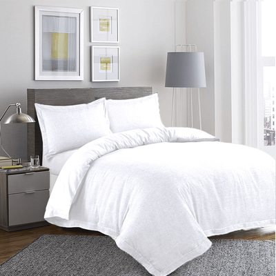 BYFT Orchard Exclusive (White) Queen Size Duvet Cover (225 x 245 + 30 Cm -Set of 1 Pc) Cotton percale Weave, Soft and Luxurious, High Quality Bed linen -180 TC