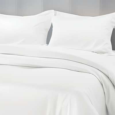 بستان حصريًا (أبيض) غطاء لحاف مقاس كوين (225 × 245 + 30 سم - مجموعة من قطعة واحدة) نسيج قطني ناعم وفاخر، أغطية سرير عالية الجودة - 180 TC