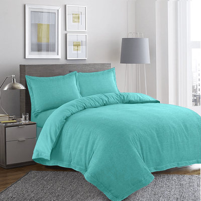 BYFT Orchard Exclusive (Sea Green) Queen Size Duvet Cover (225 x 245 + 30 Cm -Set of 1 Pc) Cotton percale Weave, Soft and Luxurious, High Quality Bed linen -180 TC