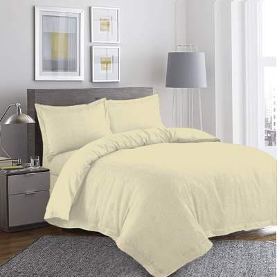 BYFT Orchard Exclusive (Cream) Queen Size Duvet Cover (225 x 245 + 30 Cm -Set of 1 Pc) Cotton percale Weave, Soft and Luxurious, High Quality Bed linen -180 TC