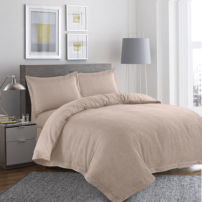 BYFT Orchard Exclusive (Beige) Queen Size Duvet Cover (225 x 245 + 30 Cm -Set of 1 Pc) Cotton percale Weave, Soft and Luxurious, High Quality Bed linen -180 TC