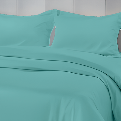 غطاء لحاف مقاس كينج بستان حصريًا (أخضر بحري) (245 × 265 + 30 سم - مجموعة من قطعة واحدة) نسيج قطني ناعم وفاخر، أغطية سرير عالية الجودة - 180 TC