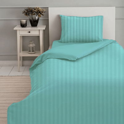 BYFT Tulip (Sea Green) Single Size Duvet Cover (165 x 245 + 30 Cm-Set of 1 Pc) 100% Cotton, Soft and Luxurious Hotel Quality Bed linen-300 TC