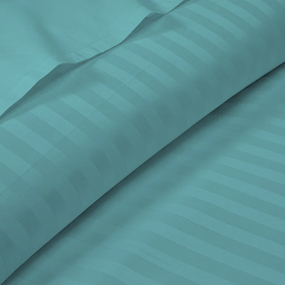 غطاء لحاف مقاس فردي  توليب (أخضر بحري) (165 × 245 + 30 سم - مجموعة من قطعة واحدة) 100% قطن، أغطية سرير ناعمة وفاخرة بجودة الفنادق - 300 TC