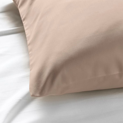 BYFT Tulip (Sand) Pillow Cover (52 x 73 + 12 Cm-Set of 1 Pc) 100% Cotton, Soft and Luxurious Hotel Quality Bed linen-300 TC