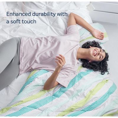 Sleepwell Utsav 2.0 | Resitec Foam | Single Bed Size | Medium Firm | Neem Fresche Technology | Anti Sag Mattress (200L x 90W x 15H cm)