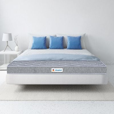 Sleepwell Durafirm 2.0 | Visco Medicated Foam | Super King Bed Size | Medium Firm | Neem Freshce Technology | Anti Sag Mattress (200L x 200W x 15H cm)