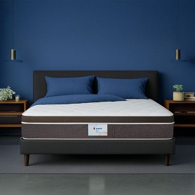 Sleepwell Nexa Classic | Resitec Foam | Single Bed Size | Medium Firm | Neem Fresche Technology | Anti Sag Mattress (200L x 90W x 25H cm)