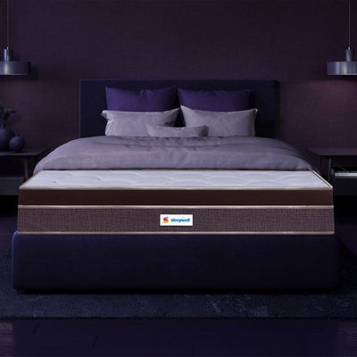 Sleepwell Nexa Classic | Resitec Foam | Queen Bed Size | Medium Firm | Neem Fresche Technology | Anti Sag Mattress (200L x 160W x 25H cm)