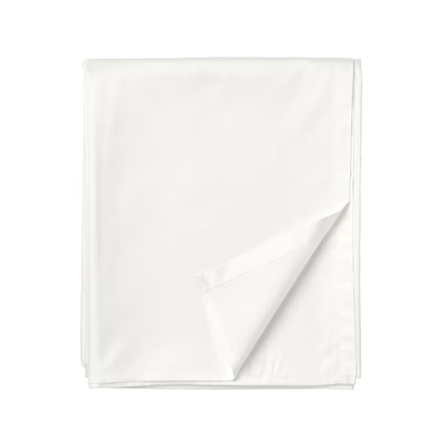 بستان الحصري (أبيض) ملاءة مسطحة وأغطية وسائد بمقاس واحد (مجموعة من قطعتين) نسيج قطني ناعم وفاخر، أغطية سرير عالية الجودة -180 TC