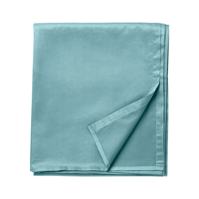 بستان الحصري (أخضر بحري) ملاءة مسطحة وأغطية وسائد بمقاس واحد (مجموعة من قطعتين) نسيج قطني ناعم وفاخر، أغطية سرير عالية الجودة -180 TC