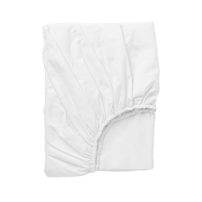 بستان الحصري (أبيض) ملاءة جاهزة مقاس واحد، غطاء لحاف وأغطية وسائد (مجموعة من 2) نسيج قطني، ناعم وفاخر، أغطية سرير عالية الجودة -180 TC