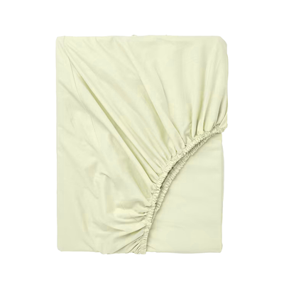 بستان الحصري (كريمي) ملاءة جاهزة وأغطية وسائد بمقاس واحد (مجموعة من قطعتين) نسيج قطني ناعم وفاخر، أغطية سرير عالية الجودة -180 TC