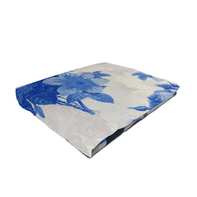 غطاء سرير فاخر من بستان مقاس 150 × 230 سم، كيس وسادة 52 × 73 + 12 سم، 144 Tc متعدد الألوان من القطن والبوليستر باللون الأزرق، مجموعة من 2