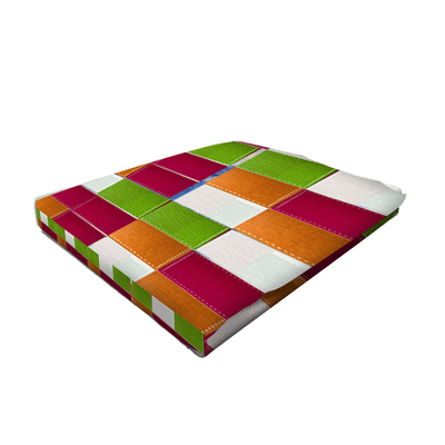 BYFT Orchard Luxury Bed Sheet 150 x 230 Cm Pillowcase 52 x 73 + 12 Cm 144 Tc Multicolor Rainbow Checkered Polycotton Set of 2