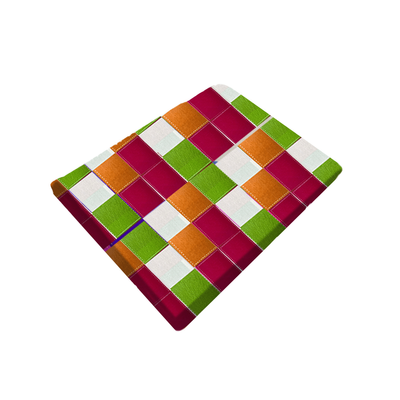 BYFT Orchard Luxury Bed Sheet 150 x 230 Cm Pillowcase 52 x 73 + 12 Cm 144 Tc Multicolor Rainbow Checkered Polycotton Set of 2