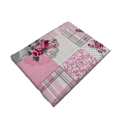 BYFT Orchard Premium Bed Sheet 150 x 230 Cm Pillowcase 52 x 73 + 12 Cm 144 Tc Multicolor Pink Floral Polycotton Set of 2