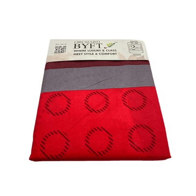 BYFT Orchard Bed Sheet 150 x 230 Cm Pillowcase 52 x 73 + 12 Cm 65 Gsm Red Polka Dot Printed 100% Microfiber Set of 2