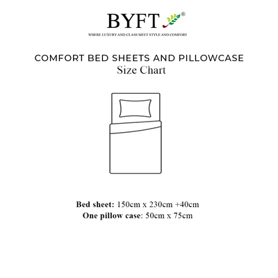 BYFT Orchard Bed Sheet 150 x 230 Cm Pillowcase 52 x 73 + 12 Cm 65 Gsm Red Polka Dot Printed 100% Microfiber Set of 2