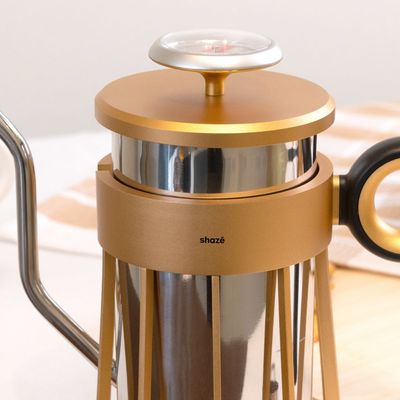 The Steamcatcher Swan Neck Kettle - Gold 750ml Capacity