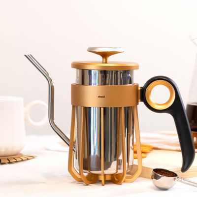 The Steamcatcher Swan Neck Kettle - Gold 750ml Capacity