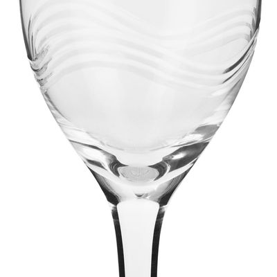 Simcha Crystal Champagne Lead Free Cystal Glasses-Set of 6pc 215ml Capacity