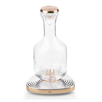 Alpha Whiskey  Lead Free Crystal Decanter with Tricoid Base 1 Liter Capacity