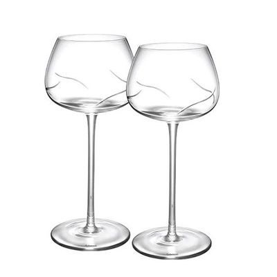 Wine Glasses & Cheese Serving Platter Set