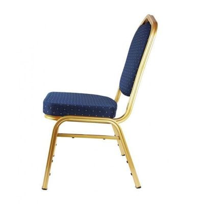 Maple Home Accent Banquet Chair Armless Fabric Golden Metal Frame Casual Back Stainless Steel Dining Parties Restaurant Functional Furniture.