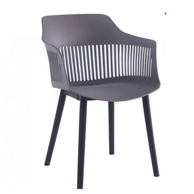 Maple Home Modern Plastic Dining Armchair Stackable Comfortable Curved Backrest Nordic Leisure Living Outdoor Garden Indoor Patio Furniture