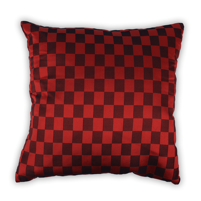 BYFT Checkered Red & Black 16 x 16 Inch Decorative Cushion Cover Set of 2